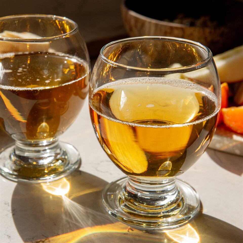 image 1 of LAV Nectar Glass Tumblers - 215ml - Pack of 6 | Clear | Clear