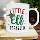 image 7 of Personalised Little Elf Plastic Mug White