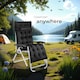 image 8 of Sun Lounger Cloud - folding, adjustable backrest and footrest - Per Piece Black