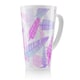 image 1 of Purple Feathers Latte Mug