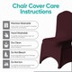 image 3 of Chair Cover Spandex Polyester Stretch Fabric Dining Slipcovers - 10pcs