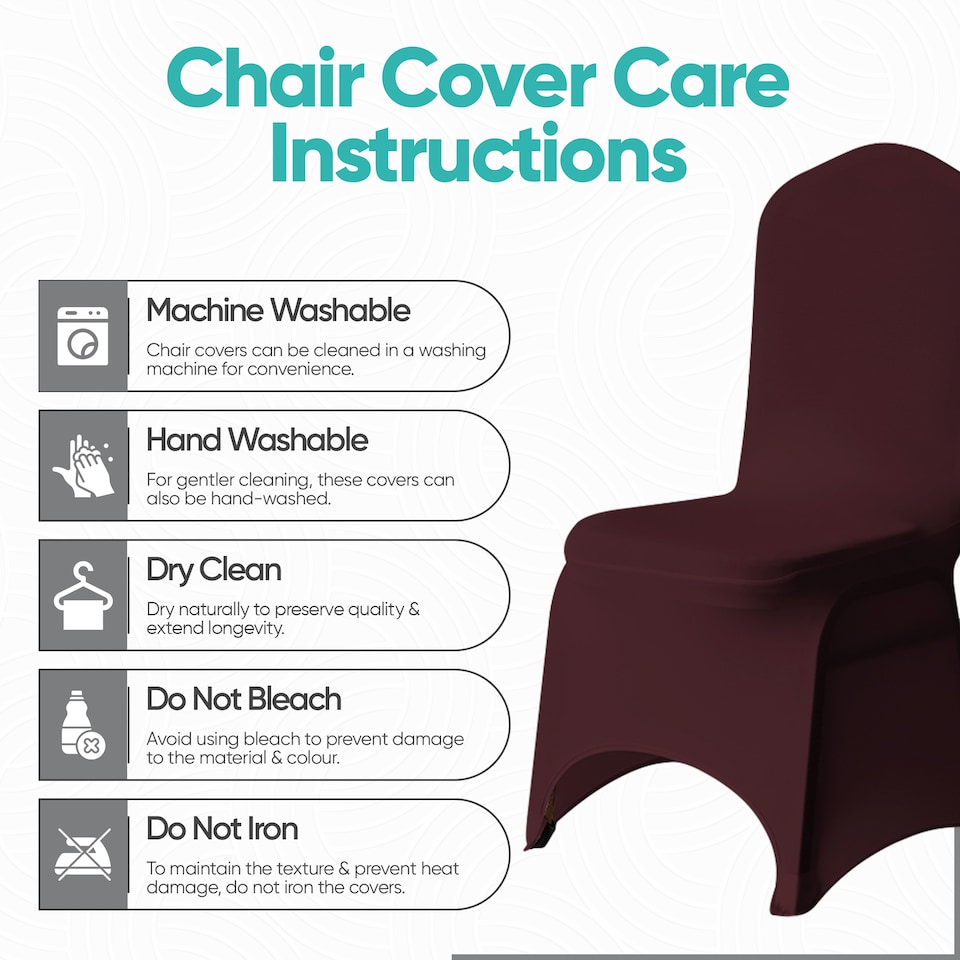 image 1 of Chair Cover Spandex Polyester Stretch Fabric Dining Slipcovers - 10pcs