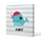 image 1 of Ahoy! Whale (Canvas Print) 61 x 61 x 4cm