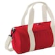 image 2 of Bagbase Mini Barrel Shoulder Bag (Pack of 2) - Classic Red/Off White - One Size Red