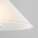 image 3 of ValueLights Pair Frosted White Taper Ceiling Shades & Bulbs | White