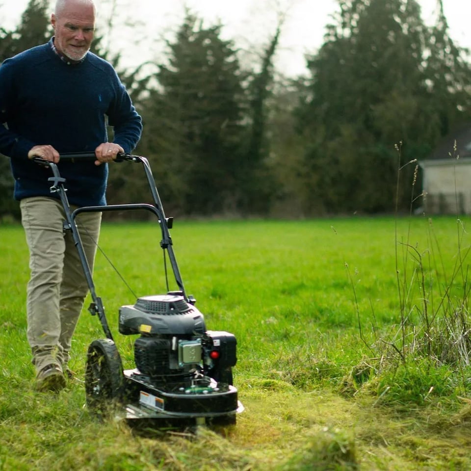 image 1 of Webb 161cc 56cm Petrol Wheeled Line Trimmer