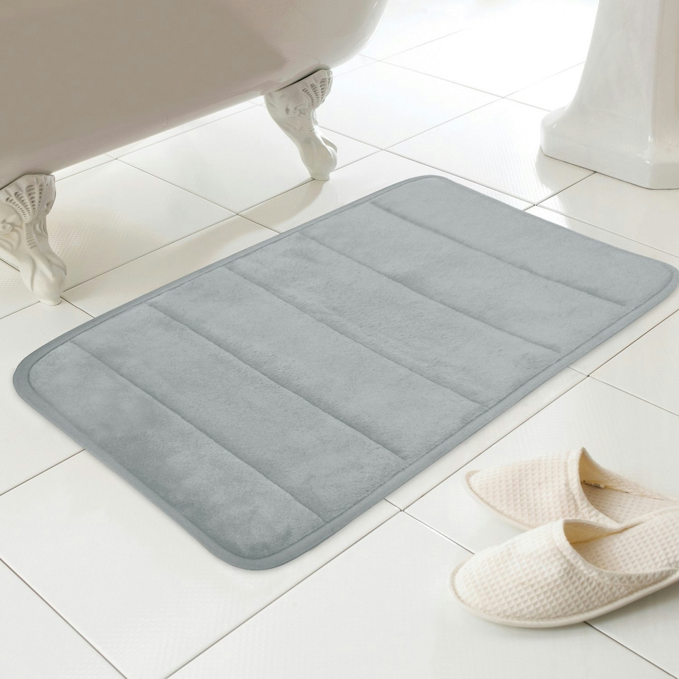 image 1 of Everyday Design Memory Foam Bath Mat Grey 43x61cm