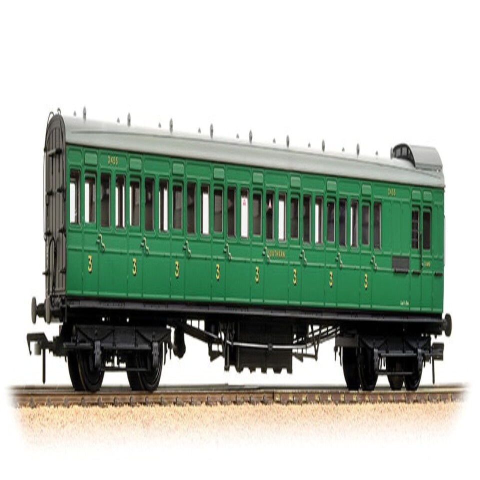Bachmann 60' Birdcage 3rd Class Brake Coach Malachite Green