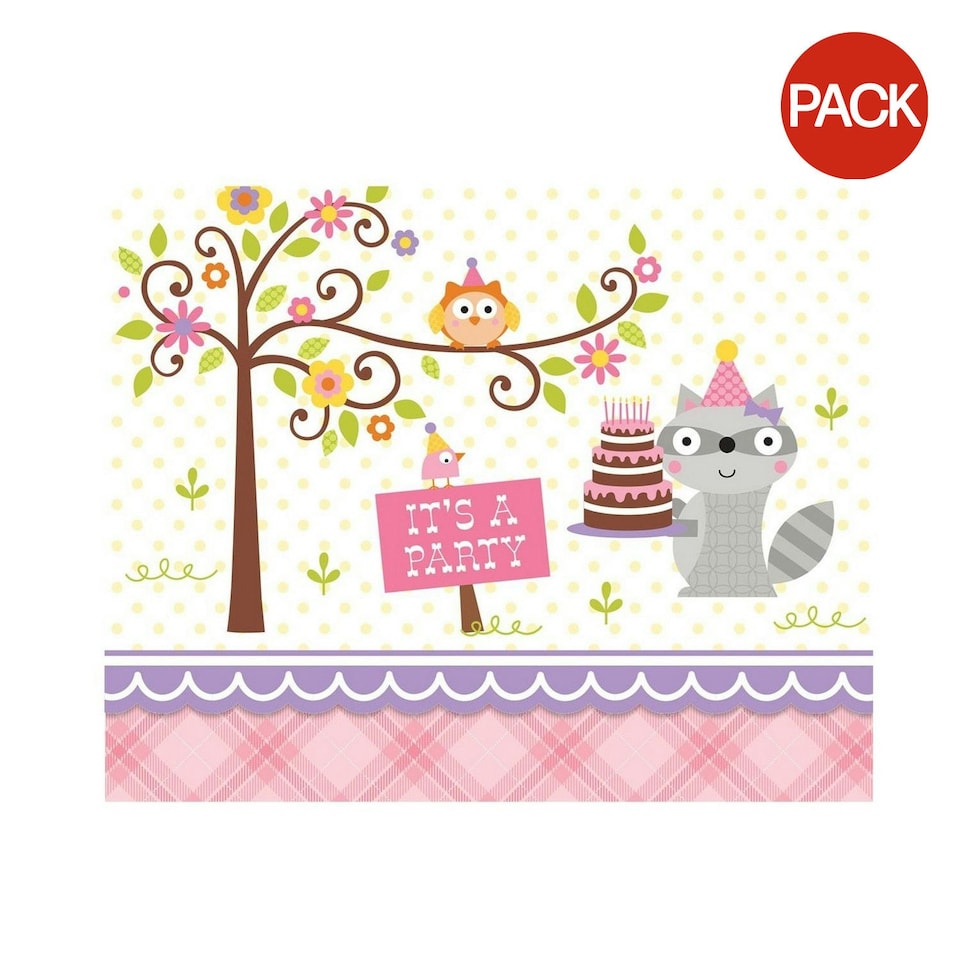 image 1 of Creative Party Happy Woodland Invitations (Pack of 8) - Multicoloured - One Size