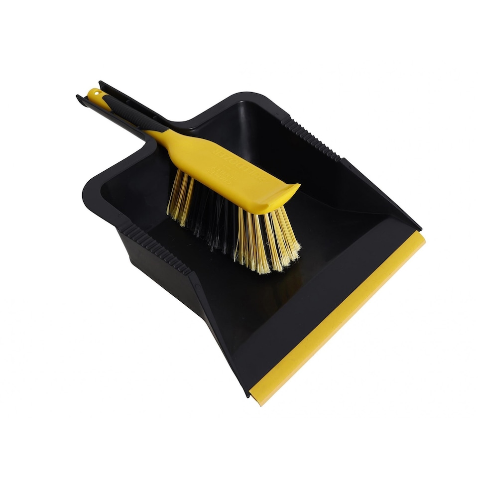 image 1 of Bulldozer Heavy-duty Dustpan And Brush Set | Multi | Multi Colour | One Size | 1