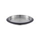 image 1 of Buckingham Stainless Steel Round Serving / Bar Tray 35 cm , black border finish Silver