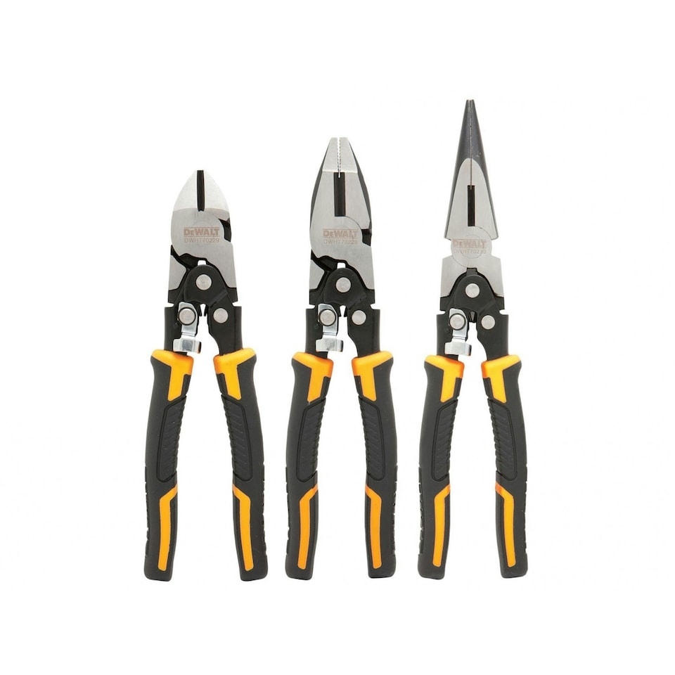 Dewalt Hand Tools Compound Action Pliers Set, 3 Piece - Multi Colour - One Size