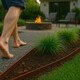 image 7 of Harbour Housewares Flexible Plastic Lawn & Path Edging - 10m x 4cm - Brown