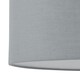 image 4 of Set of 2 Romana - Brushed Chrome Touch Operated Table Lamps Bedside Lights Grey Cotton Shade Silver | Grey