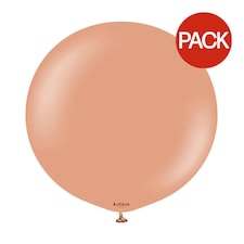 Kalisan Standard Latex Plain Balloons (Pack of 2) - Pink Clay - One Size