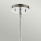 image 2 of Kichler Pim Globe Pendant Ceiling Light Polished Chrome, 3000K, IP44