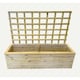 image 1 of Multi Pack of 2 - Deluxe Extra Large Trough with Trellis - Timber - L58 x W183 x H52 cm - Partially Assembled | Brown