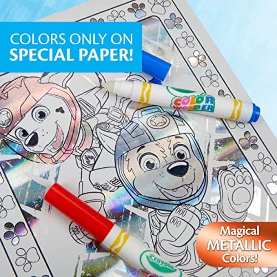 image 1 of Crayola Paw Patrol Color Wonder Metallic Colouring Set
