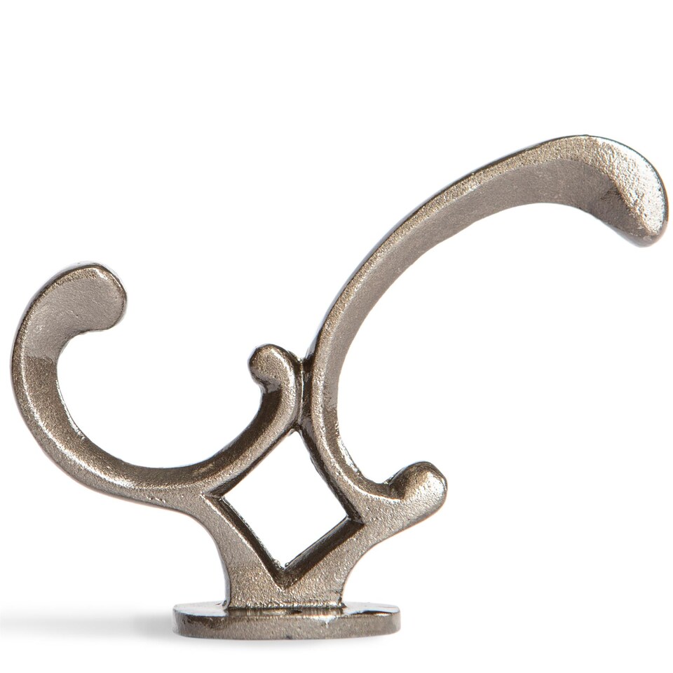 image 1 of Hammer & Tongs Ornamental Hat & Coat Hook - W30mm x H130mm - Raw