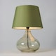 image 3 of BHS Clarise Glass Table Lamp, Bottle Green