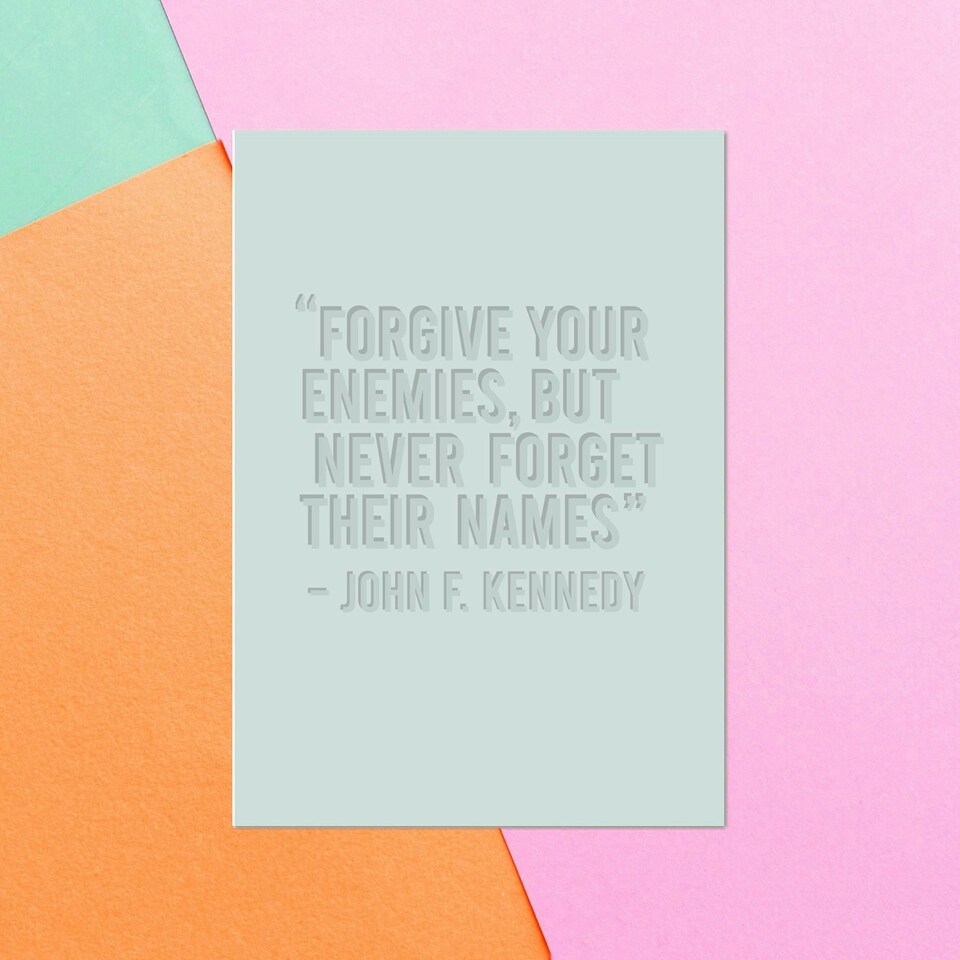 Forgive Your Enemies Greetings Card