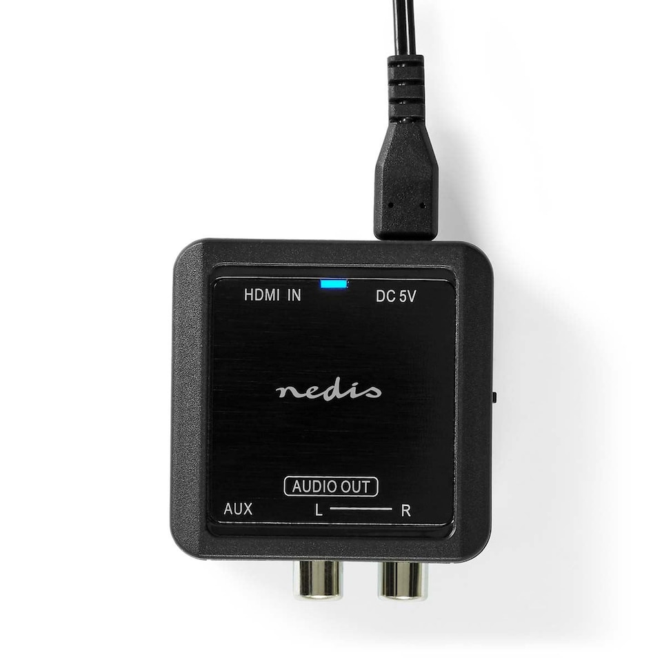 image 1 of Nedis Digital-Analog Audio Extraction Converter HDMI input to 2x RCA female) or 3.5mm Output eARC, Automatic, for Soundbars etc..