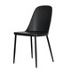 image 4 of Aspen White 80cm Square Dining Table with 2 Modern Plastic Duo Design Chairs - Compact Dining Set | Black | Black | 1