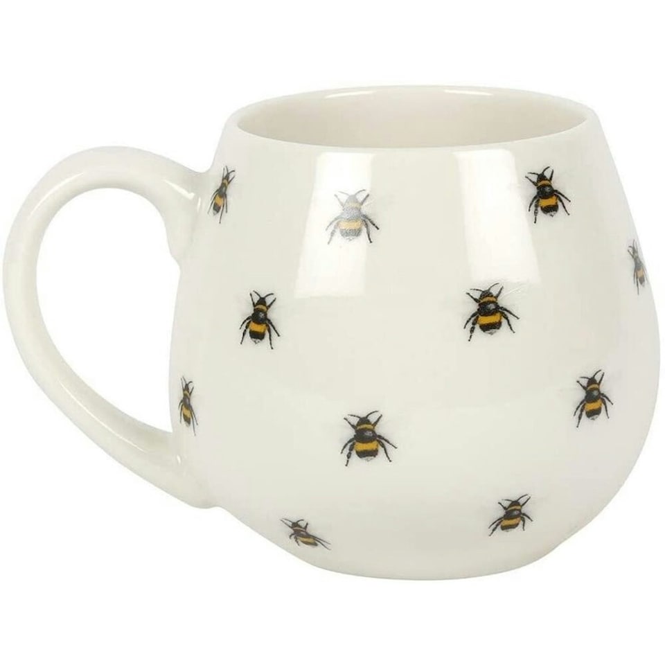image 1 of Something Different Bee Mug - White/Yellow - One Size