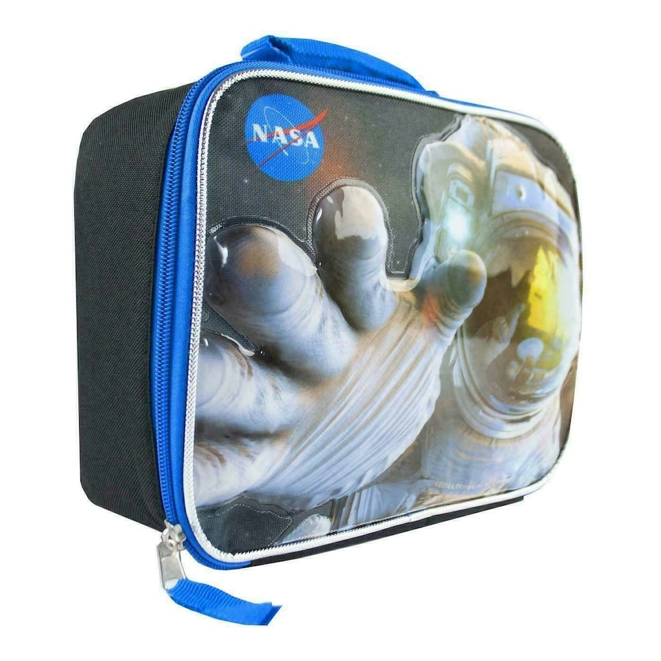 image 1 of NASA Childrens/Kids Space Astronaut Lunch Bag - Black/Blue/White - One Size
