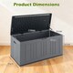 image 2 of COSTWAY 300 L Patio Deck Box Large HDPE Storage Container with Lockable Lid