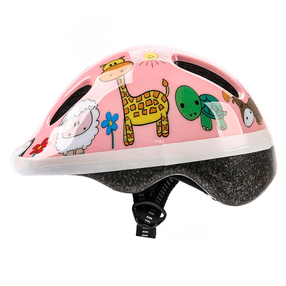image 1 of Helmet for Kids Toddlers – Lightweight Adjustable Bike Helmet for Boys & Girls – Safety Crash Protection for Cycling, Scooter, Skateboard – MV62 Pink | Animals | XS
