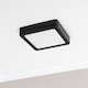 image 1 of ValueLights Lacey Black Square IP44 Bathroom Flush or Recessed Integrated LED Ceiling Light | Black