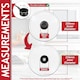 image 3 of SPARES2GO Glass Cookware Lid + Curved Handle Tempered Pan Pot Dish Cover Replacement Kit (24cm)