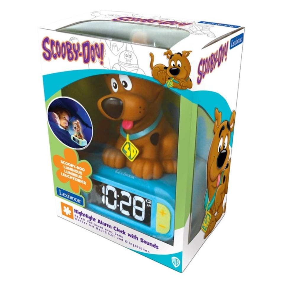 image 1 of Lexibook RL800SD 3D Scooby Doo Childrens Clock with Night Light
