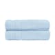 image 1 of Luxury Zero Twist Egyptian Cotton Bath Towels 70 x 120cm - Pack of 2 Blue | Baby Blue | Bath towel