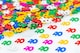 image 3 of 40th Birthday Confetti Multicolour 1 pack x 14 grams birthday decoration Foil Metallic 1 pack