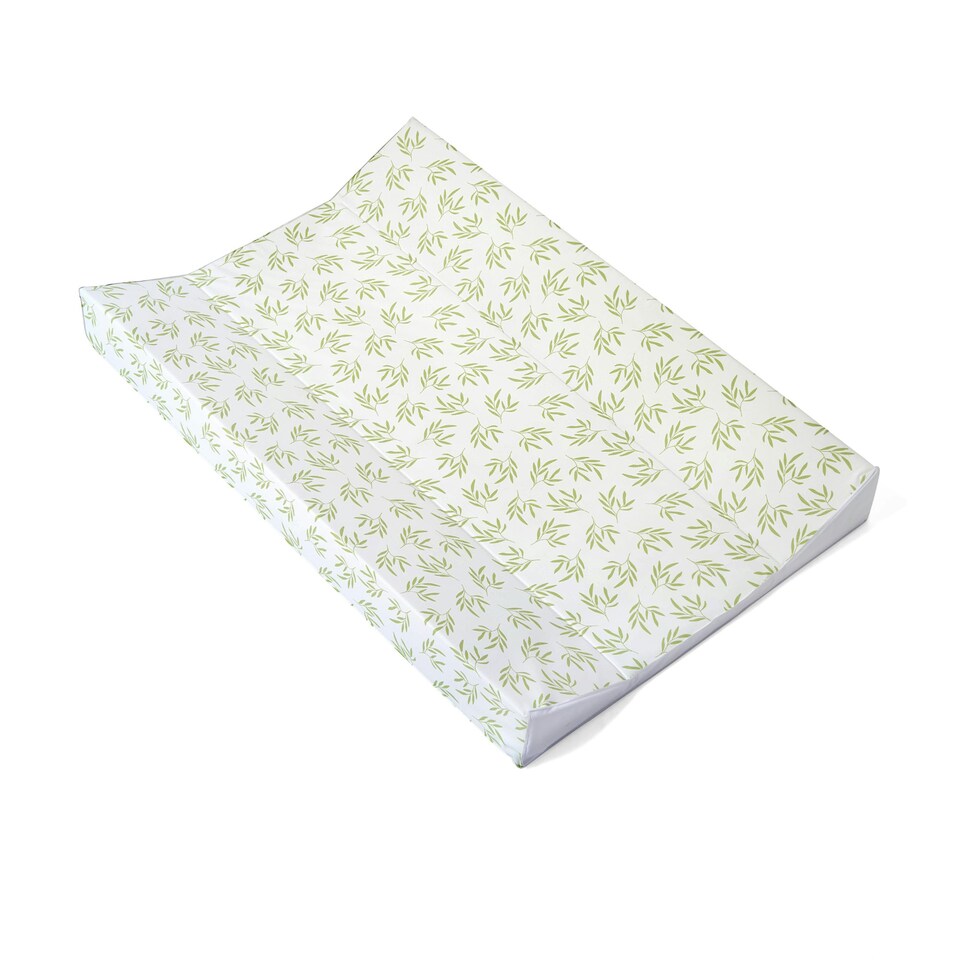 image 1 of Clair de Lune Leaf Anti-Roll Wedge Baby Changing Mat