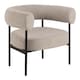 image 1 of Oakfield lounge chair in Beige Fabic with Black Legs