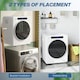 image 7 of HOMCOM 4kg Portable Vented Tumble Dryer Machine with Timer, 6 Heat Settings