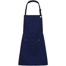 Le Chef Bibbed Full Apron - Navy - One Size