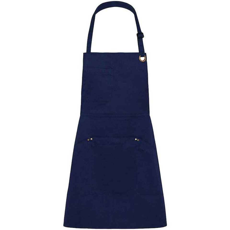 Le Chef Bibbed Full Apron - Navy - One Size