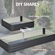 image 4 of Outsunny Galvanised Raised Garden Bed Metal Planter Box with Open Bottom, Green