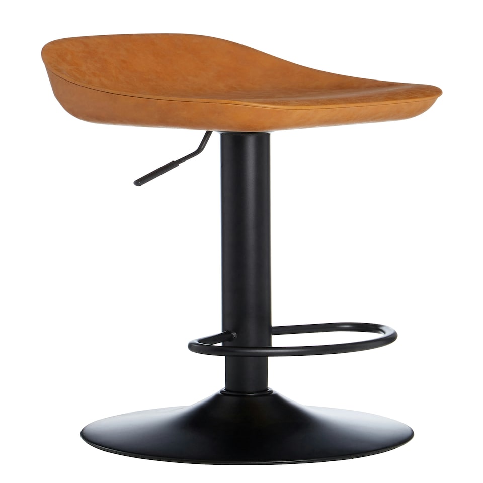image 1 of Interiors by Premier Set Of Two Camel Bar Stools Brown