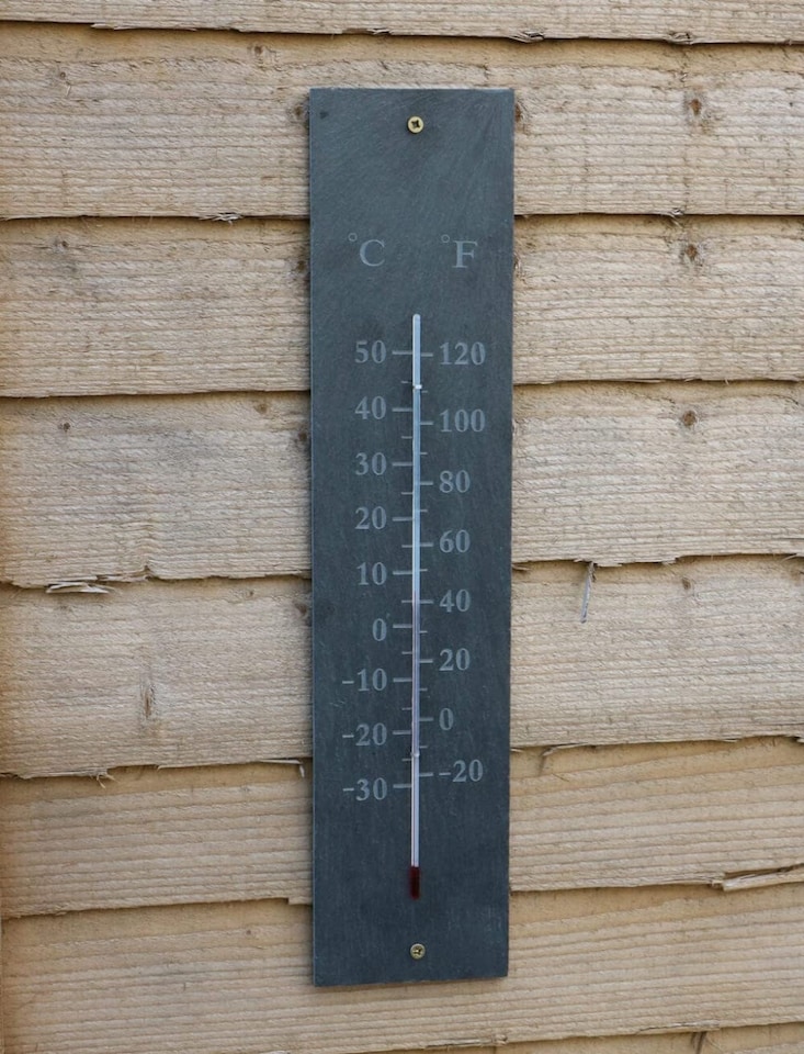 image 1 of Garden Trading Classic Slate Thermometer
