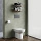 image 4 of Round Back to Wall Toilet Pan   - 395mm x 360mm x 540mm