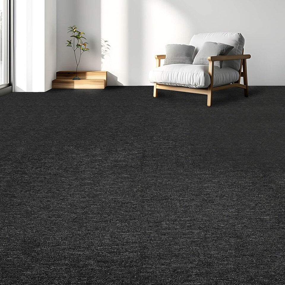 image 1 of Anthracite Carpet Tiles Heavy Duty 20pcs 5SQM Commercial Office Home Shop Retail Flooring