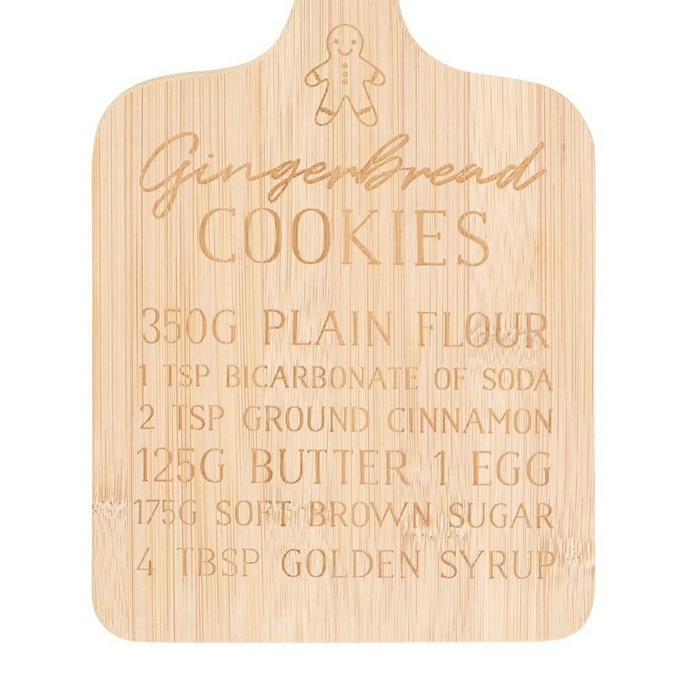 image 1 of Something Different Gingerbread Cookies Bamboo Chopping Board - Brown - One Size