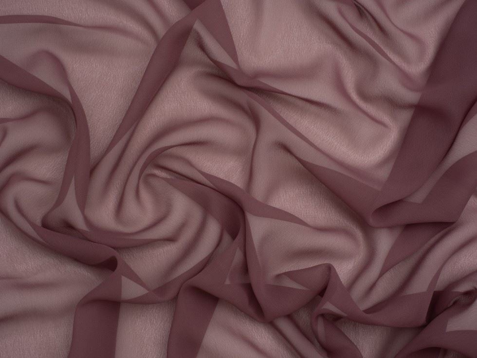 Minerva Core Range Brown Light Sheer Chiffon Fabric for Dressmaking, 110cm / 43" Wide - per metre