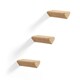 image 5 of NOVECRAFTO Triangle Cat Wall Steps – Set of 3 Solid Wood Wall-Mounted Shelves & Bridge Steps – Durable Cat Climbing Wall Furniture for Indoor Use