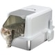 image 6 of PawHut Stainless Steel Cat Litter Box with Removable Lid & Scoop Grey | One Size